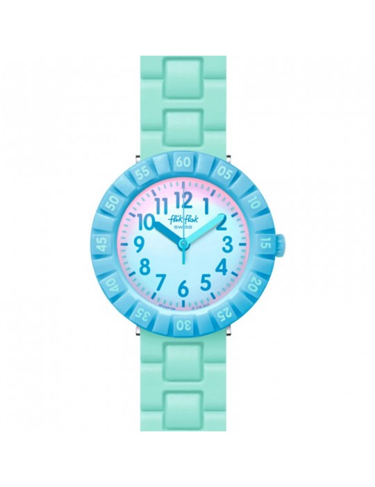 Flik Flak Watch - Blue Splash - Time Only - 37mm - Blue - ZFCSP126