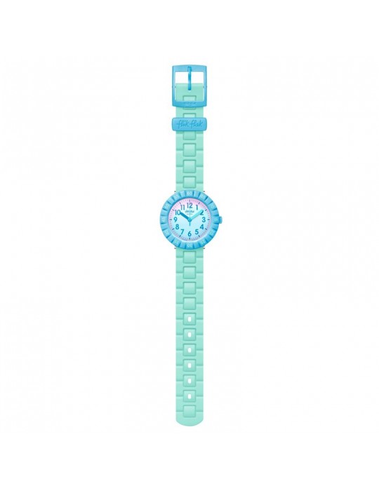 Flik Flak Watch - Blue Splash - Time Only - 37mm - Blue - ZFCSP126