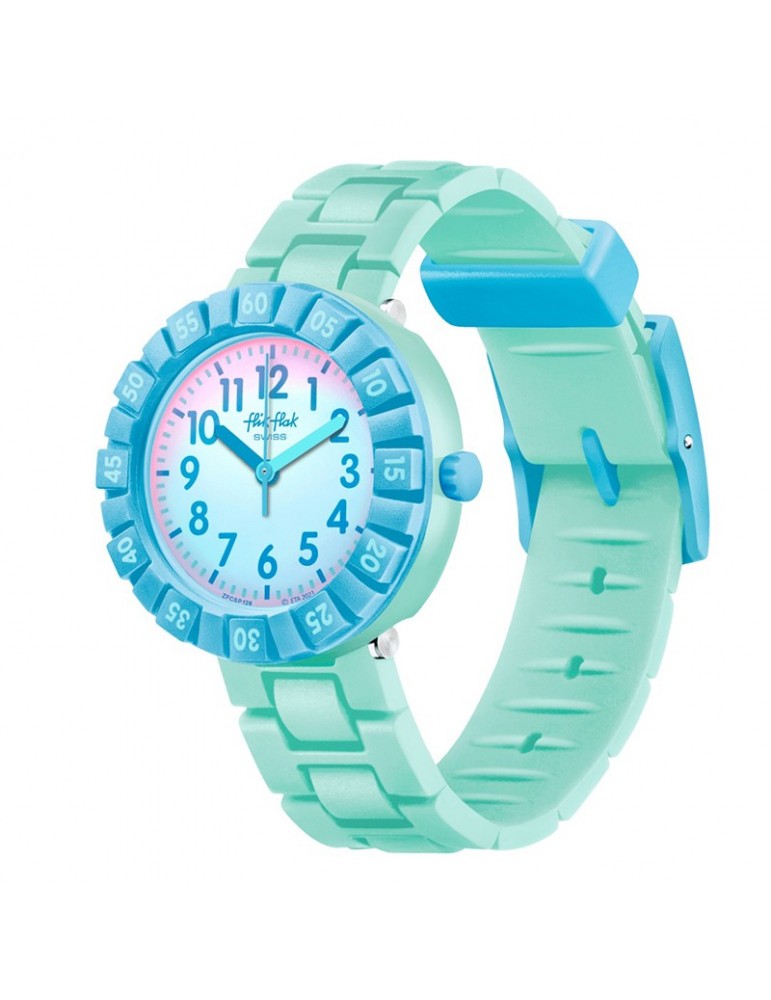 Orologio Flik Flak - Blu Splash - Solo Tempo - 37mm - Blu - ZFCSP126