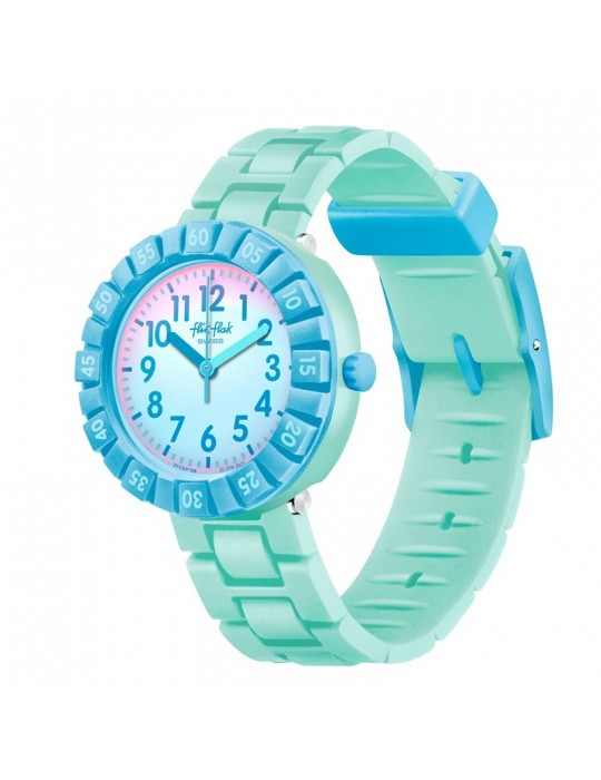 Flik Flak Watch - Blue Splash - Time Only - 37mm - Blue - ZFCSP126