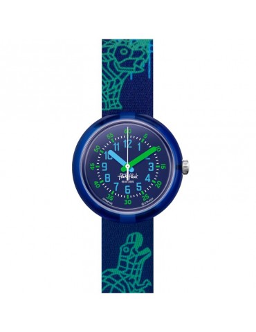 Flik Flak Watch - Cyberozaurus - Blue - 32mm - Dinosaurs - ZFPNP135