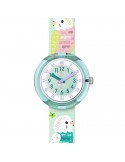 Flik Flak Watch - Happy Budigies - 32mm - Green-Parrots-ZFPNP160