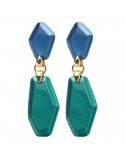 Orecchini Rossoprezioso - Coco - Argento 925% Dorato - Legno-24172GMFW