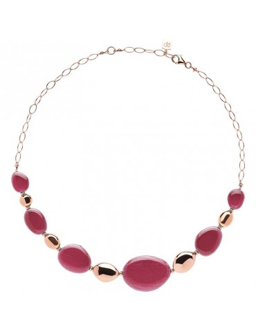 Girocollo Rossoprezioso - Kama - Rosè-Elementi in Legno Rosa-24856RIFW