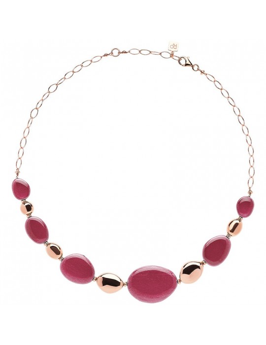 Girocollo Rossoprezioso - Kama - Rosè-Elementi in Legno Rosa-24856RIFW