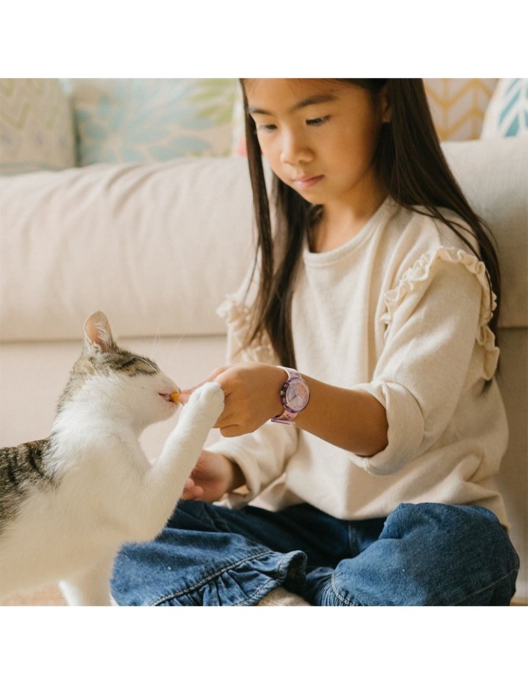 Flik Flak Watch - Cutie Kitty - 32mm - Pink - Kittens - ZFPNP162