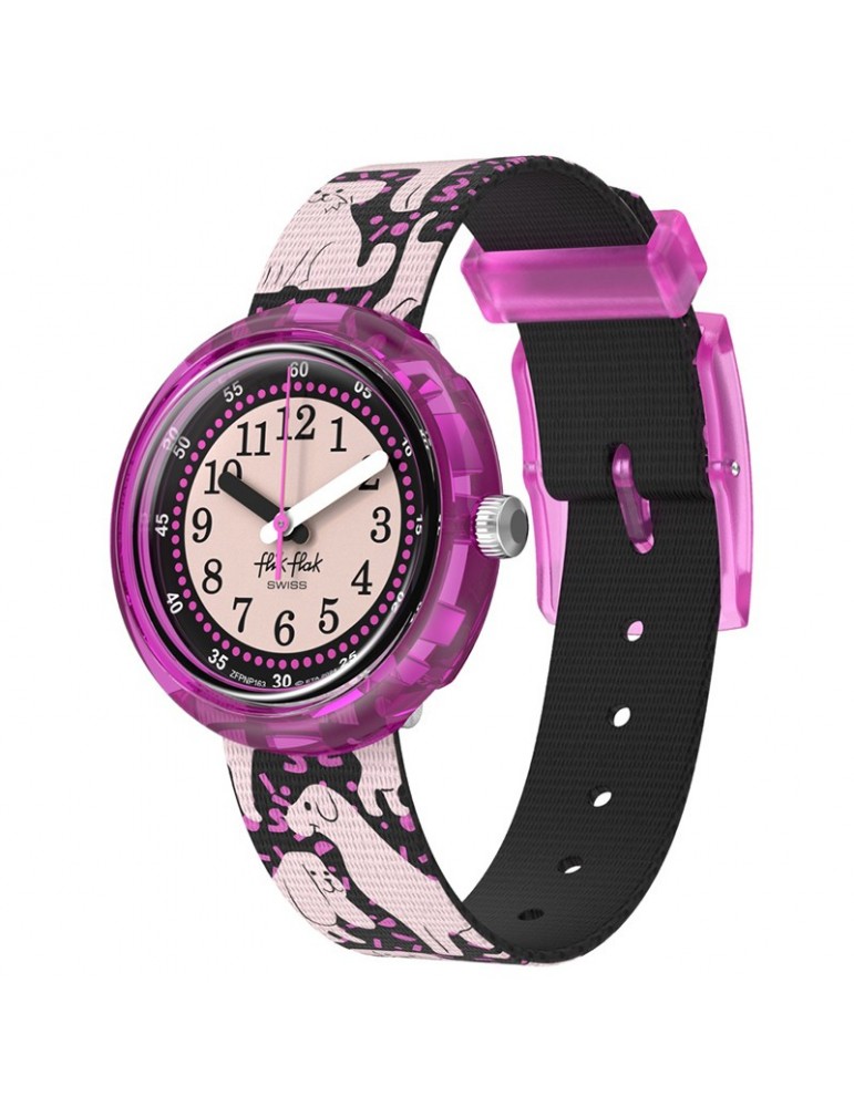 Flik Flak watch - Woof Woof Time - Only time - 32mm -Cani -ZFPNP163