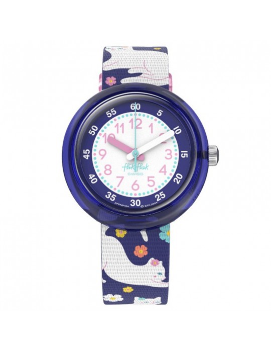 Orologio Flik Flak - Fancy Cat - 32mm - Viola - Gattino - ZFPNP164