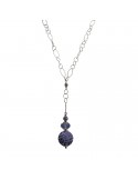 Boccadamo Necklace - Ball Pendant - Swarovski Purple - GR403TAN