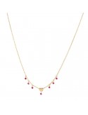 Rue Des Mille Choker - Essence - Gold - Red Zircons-GRZ024M2CUOAU