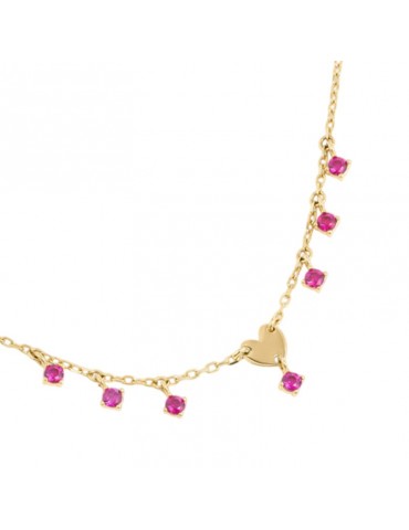 Girocollo Rue Des Mille - Essence - Gold - Zirconi Rossi-GRZ024M2CUOAU 2