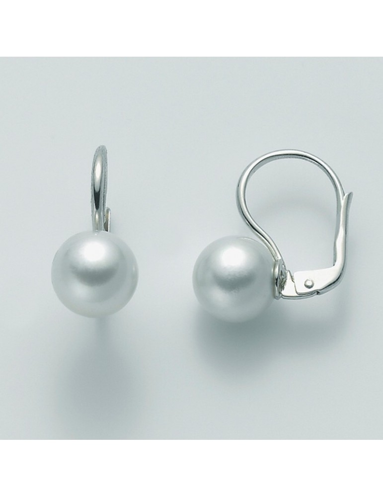 Orecchini Nimei - Oro Bianco - Perle Akoya Antiqua 8 - 8,5 mm-PMF885BN