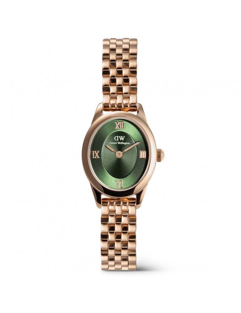 Orologio Daniel Wellington Mini Emerald Rose Gold Verde-DW00100806
