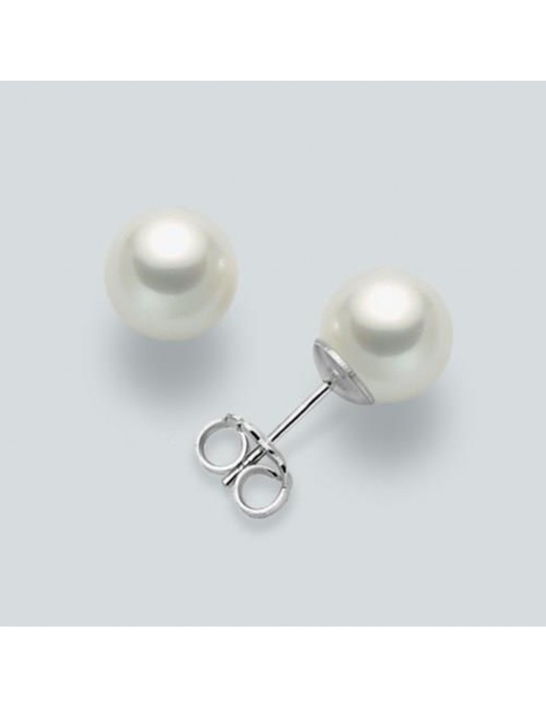 Miluna Woman's Earrings - in White Gold with 4-4,5 mm Pearls - 0