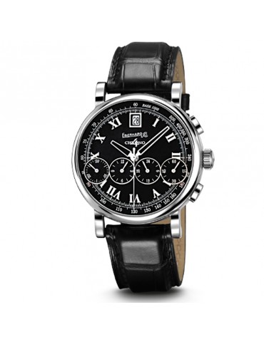 Eberhard Men's Watch - Chrono 4 Beautiful Vitré Automatic Mechanical Chronograph 40mm Black - 0 2