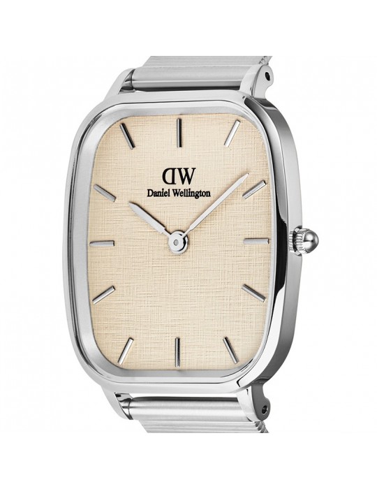 Orologio Daniel Wellington-Silver-32x36,3mm-Rilievo di Lino-DW00100812