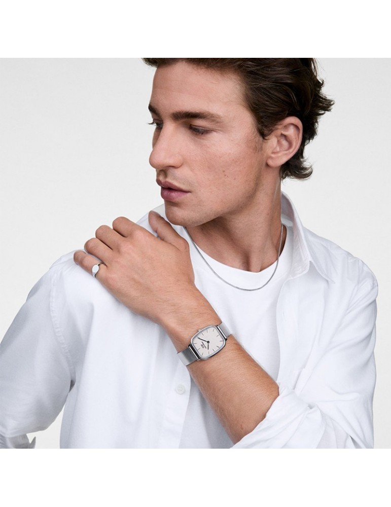 Daniel Wellington Watch-Silver-32x36.3mm-Linen Emboss-DW00100812