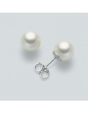 Miluna Woman's Earrings - in White Gold with 6,5-7 mm Pearls - 0