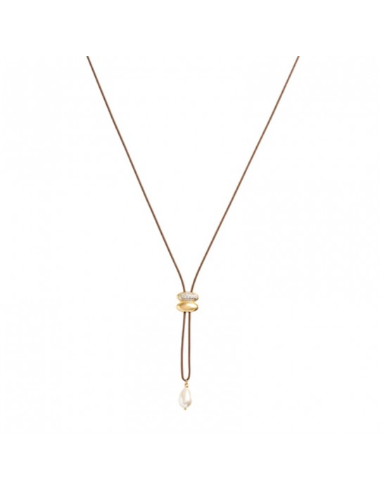 Collana Rue Des Mille - Tessuto - Perla di Madreperla - GRZ029M2BAU