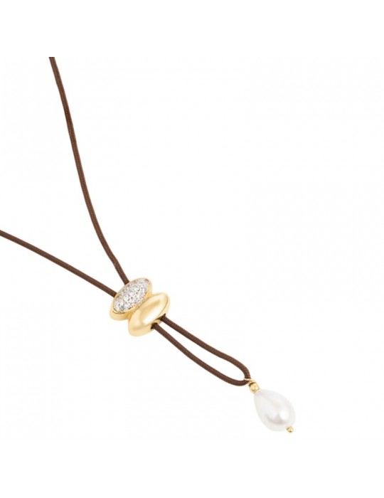 Rue Des Mille Necklace - Fabric - Mother of Pearl Pearl - GRZ029M2BAU