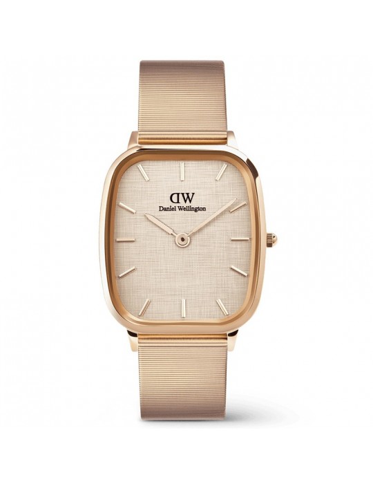 Daniel Wellington Watch - Rose Gold - Linen Relief - DW00100815