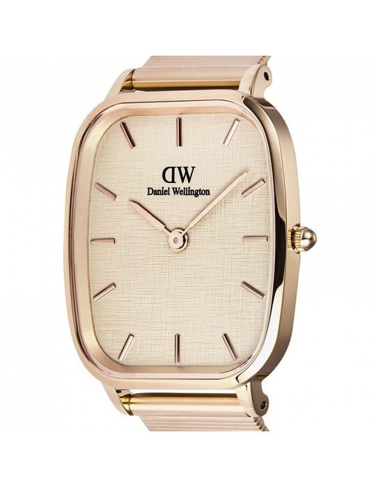 Daniel Wellington Watch - Rose Gold - Linen Relief - DW00100815
