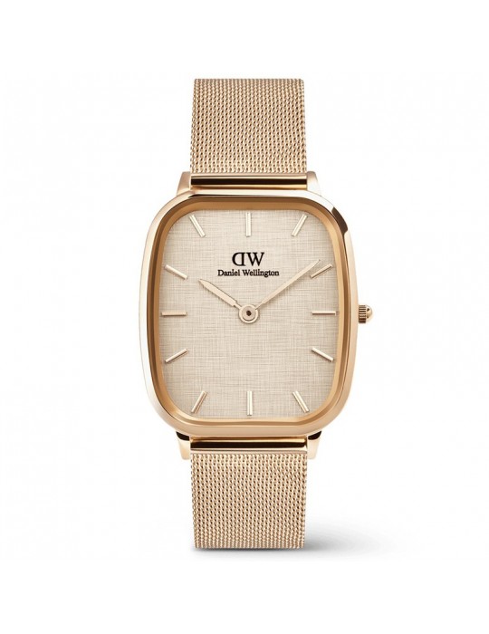 Daniel Wellington Watch - Rose Gold - Linen Relief - DW00100817