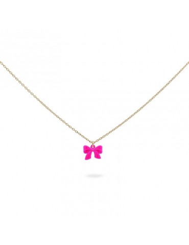 Rue Des Mille Crew Neck - Candy Bow - Fluorescent Pink Bow -GR022M1VAU