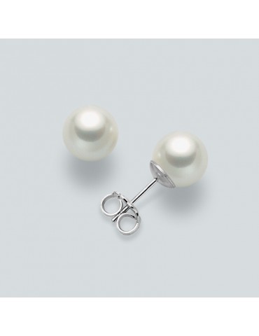 MILUNA TWINS QUEEN EARRINGS WITH PEARLS - 0