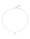 Rue des Mille Choker - Golden-Letter B - White Zircons - GRZ011INIZAUB