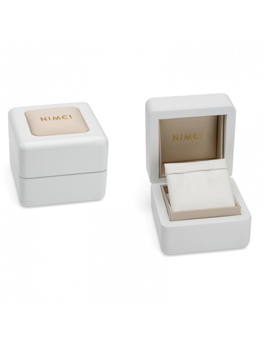 Orecchini Nimei - in Oro Bianco 18 Carati con Perle Akoya 7-7,5mm e Diamanti Naturali - PER403