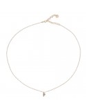 Rue des Mille Choker - Golden-Letter P-White Zircons-GRZ011INIZAUP