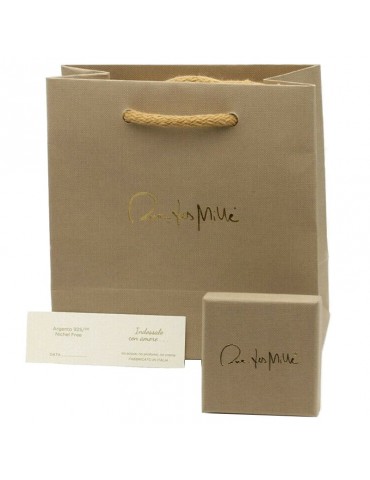 Girocollo Rue Des Mille-Dorato-Lettera V-Zirconi Bianchi-GRZ011INIZAUV 2