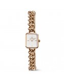 Daniel Wellington Women's Watch - Jolie Chain Rose Gold Time Only 15.4x18.2mm White
