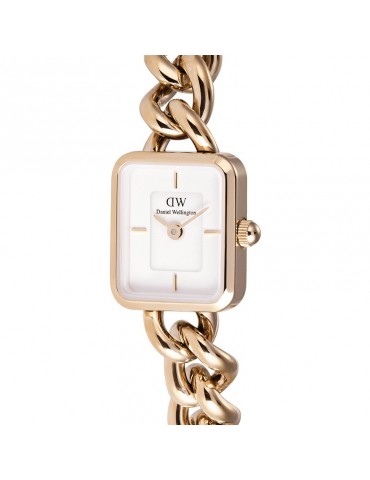 Daniel Wellington Women's Watch - Jolie Chain Rose Gold Time Only 15.4x18.2mm White 2