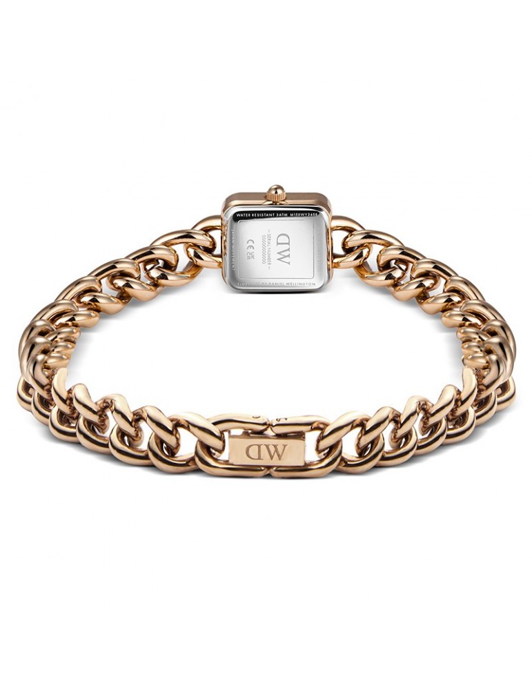 Daniel Wellington Women's Watch - Jolie Chain Rose Gold Time Only 15.4x18.2mm White