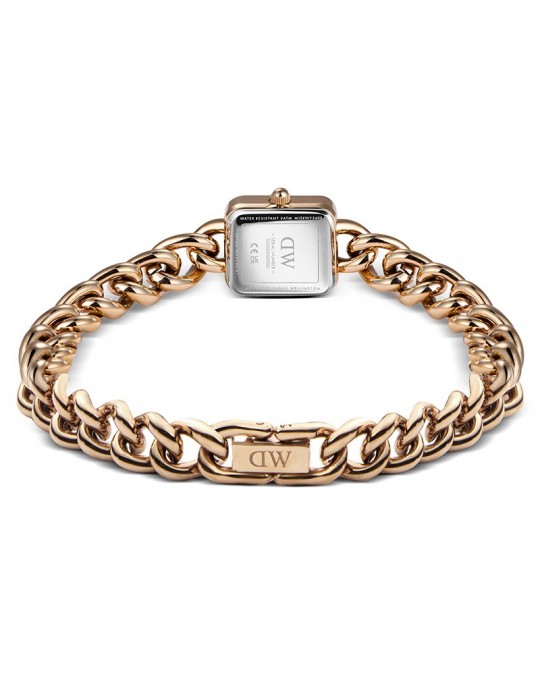 Daniel Wellington Women's Watch - Jolie Chain Rose Gold Time Only 15.4x18.2mm White