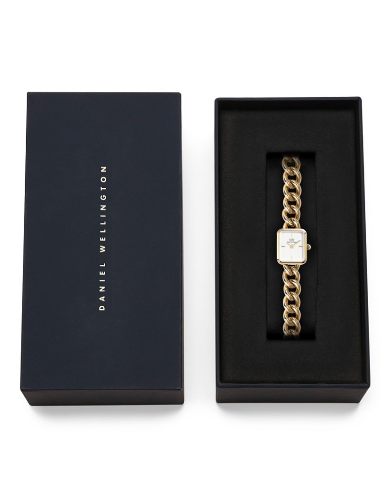 Orologio Daniel Wellington - Gold - 15.4x18.2mm - Bianco - DW00100836