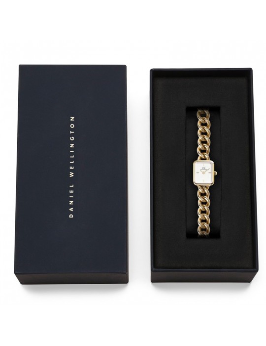 Orologio Daniel Wellington - Gold - 15.4x18.2mm - Bianco - DW00100836