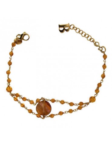 Boccadamo Bracelet - 925% Silver Golden - Natural Stones - BR150D 2