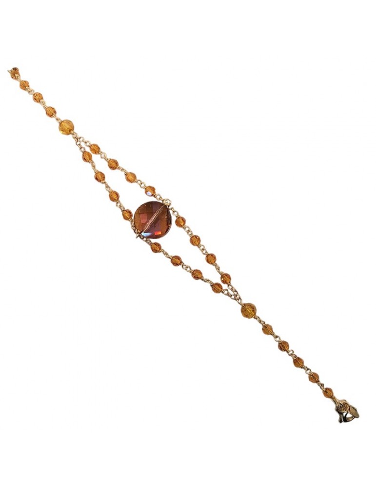 Boccadamo Bracelet - 925% Silver Golden - Natural Stones - BR150D