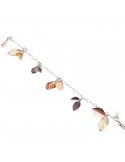 Boccadamo Bracelet-925% Silver-Colored Swarovski Crystals-BR302NER