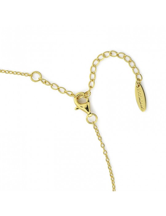 Collana Boccadamo - Sophie-Argento 925% Dorato-Cristallo Pesca-GR856DC