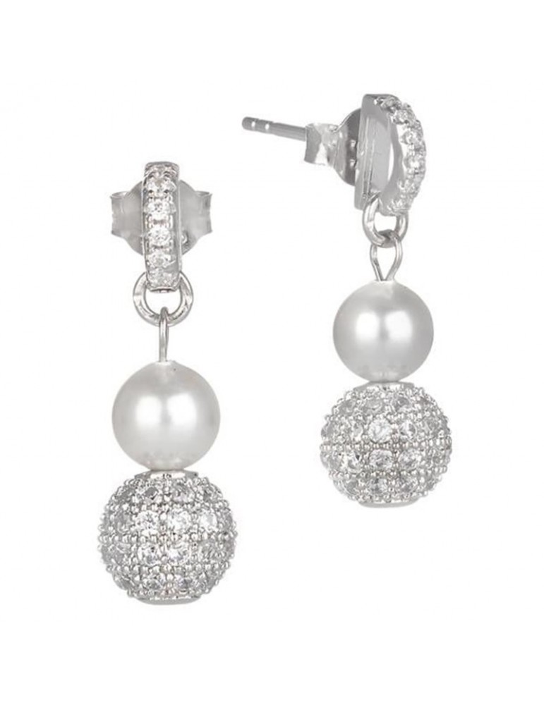 Orecchini Boccadamo - Argento 925% Rodiato - Perla 6mm - Boule - OR634