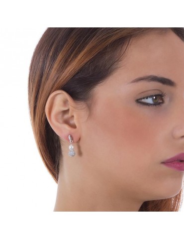 Orecchini Boccadamo - Argento 925% Rodiato - Perla 6mm - Boule - OR634 2