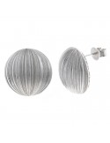 Salvatore Plata Earrings - 925% Rhodium Plated Silver - Diamond-plated-112A0383
