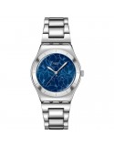 Swatch Watch - Petal Frenzy - Time Only - Silver -33mm-Blue-YLS235G