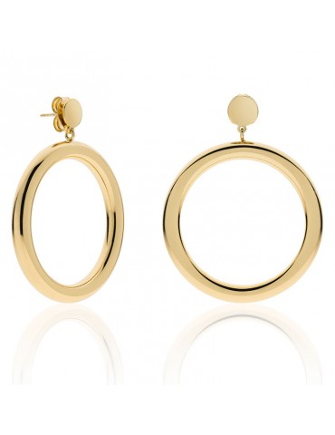 Orecchini Unoaerre - Pendenti - Bronzo Dorato - Cerchio - EXO4468G