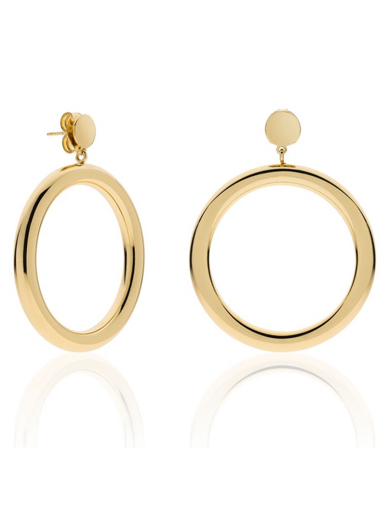 Orecchini Unoaerre - Pendenti - Bronzo Dorato - Cerchio - EXO4468G
