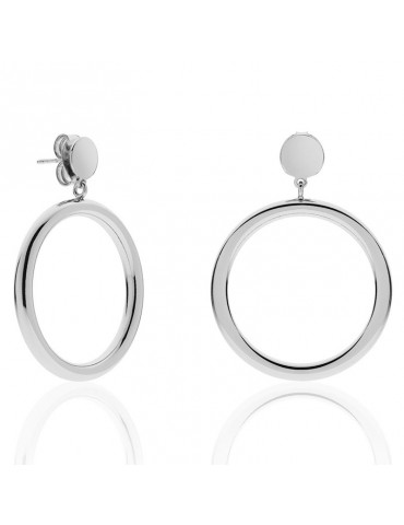 Unoaerre Earrings - Pendants - Silver Plated Bronze - Hoop - EXO4478B